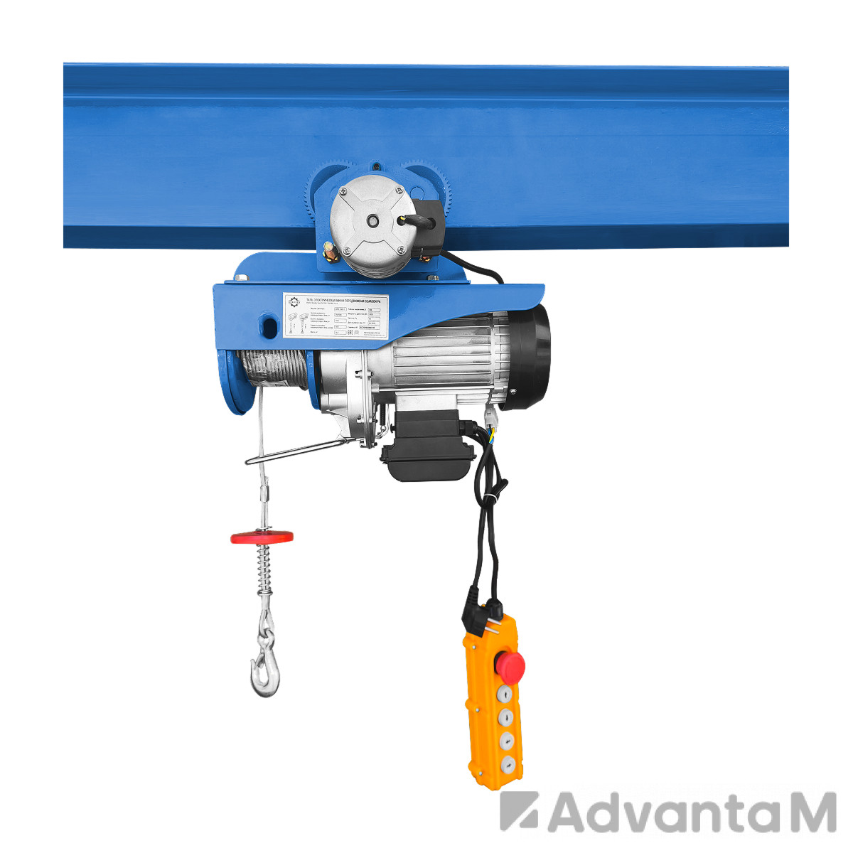 Мини электрическая таль передвижная (220 В, 125/250 кг, 12/6 м) GEARSEN PA 12512