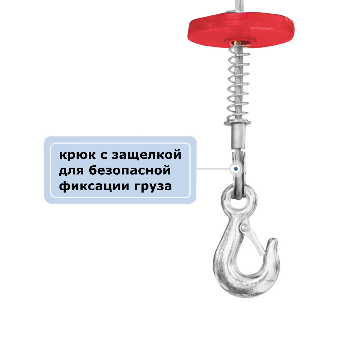 8 - Таль электрическая мини стационарная (220В, 500/1000кг, 12/6м) GEARSEN PA 50012