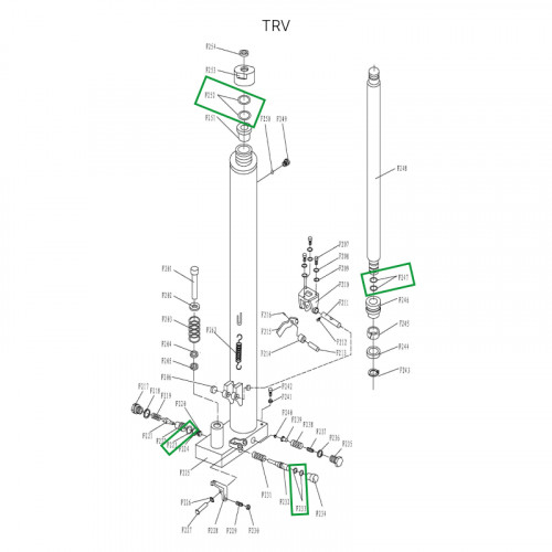 1 - Ремкомплект гидроузла для TRV1025 